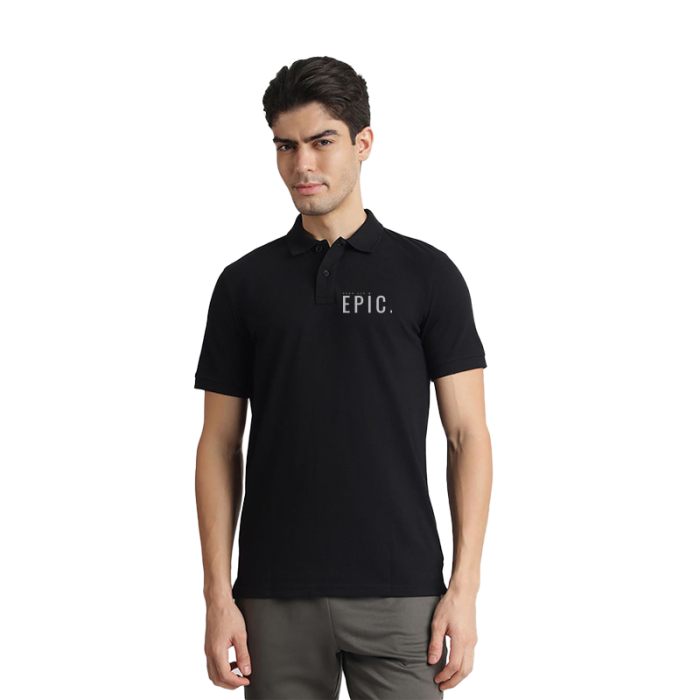 Adidas Cotton Polo Neck T-Shirt