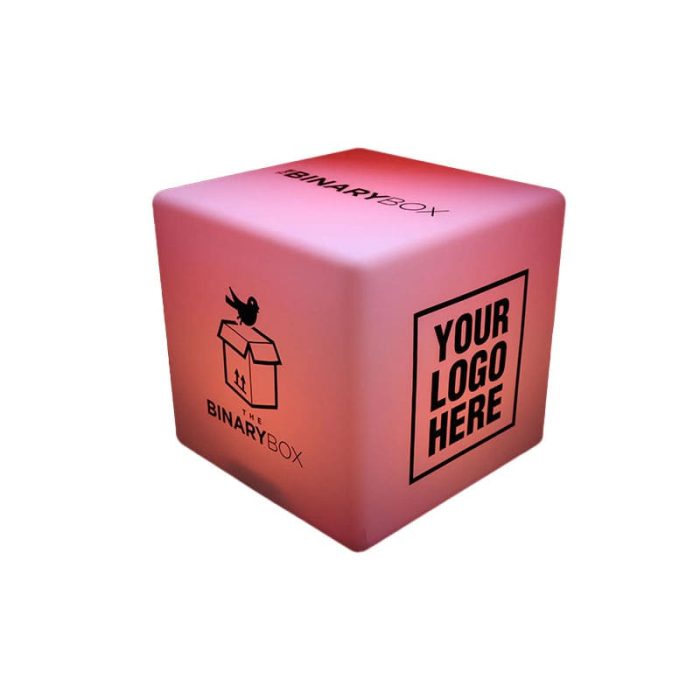 Customized Cube With Branding and Light 6 by 6 inc