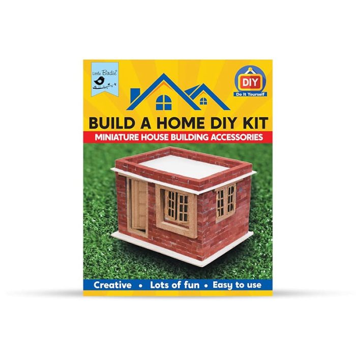 DIY Build a Home Kit | Miniature House All-in-One Craft Box