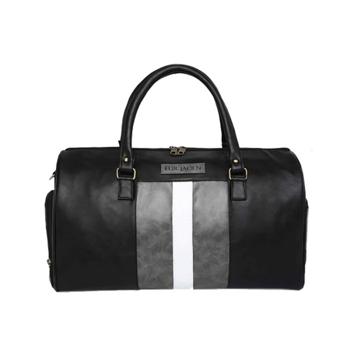 Faux Leather Weekender Duffle