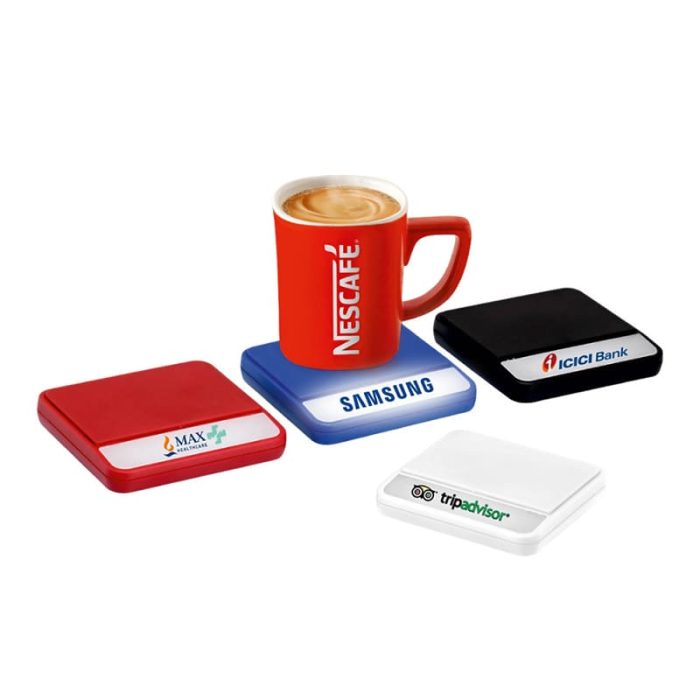 Power Glow Coaster With Logo Highlight