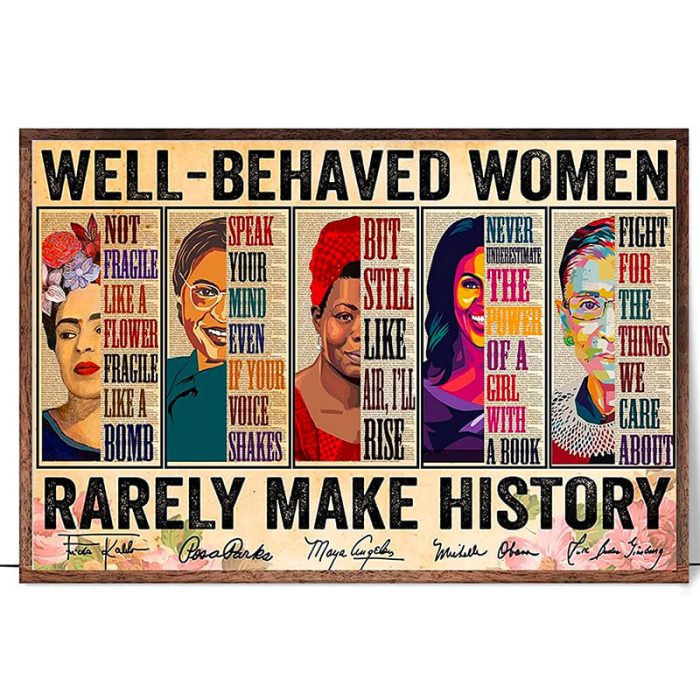Strong Women Poster With Note Example