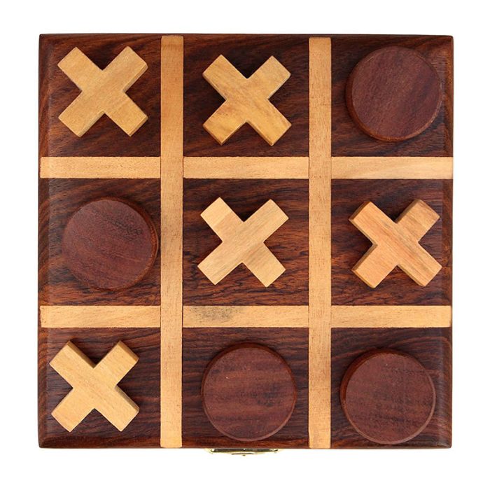 Wood Tic Tac Toe Game Set