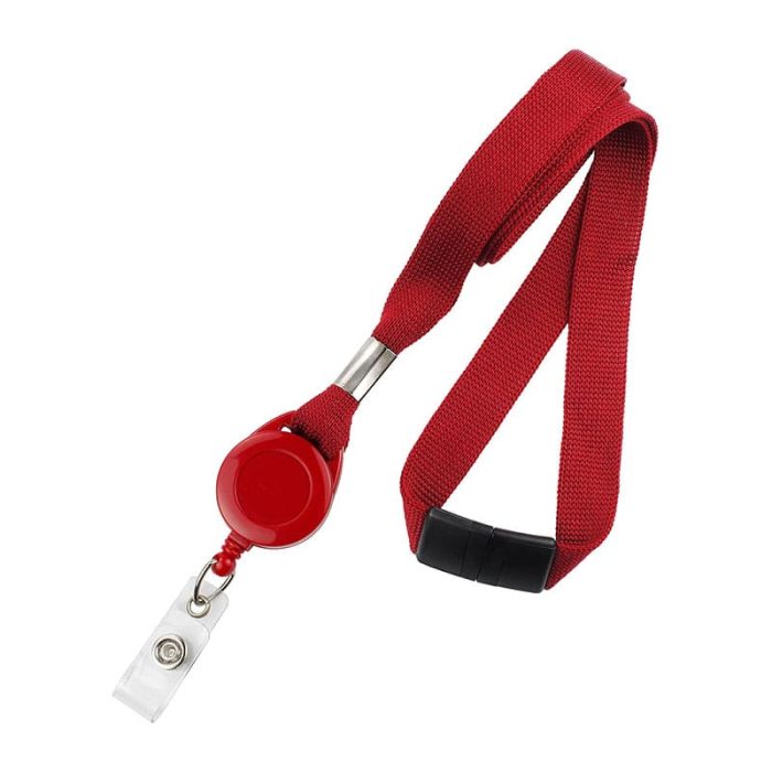 Lanyard with Rectractable Badge Reel