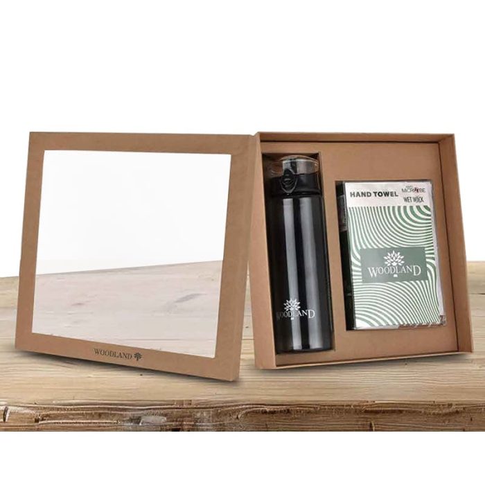 Woodland Hand Towels & Bottle Giftset